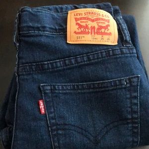 Levi’s Boys 511 Slim 12 Reg Dark Wash Pants NWT